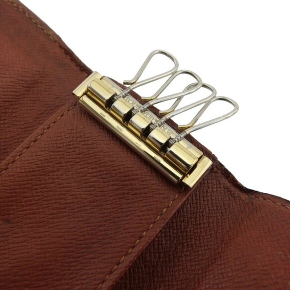 NEW! Louis Vuitton Pochette Clés XL Giant Key Pouch Monogram  LOUIS VUITTON Key holder Brown x beige x gold Women Authentic secondhand